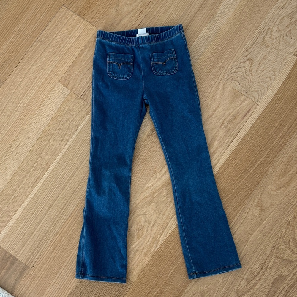 Mayoral Little Girl’s Blue Flared Jeggings